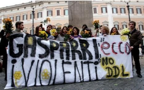Flash mob a Roma