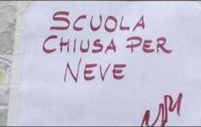 A torino scuole chiuse per neve