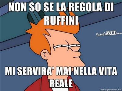 La regola di ruffini