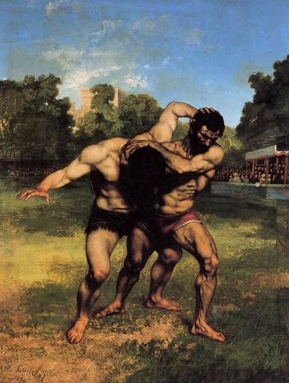 G. Courbet,I lottatori, 1852