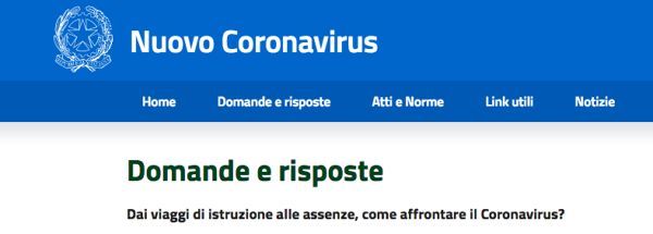 nuovo coronavirus miur direttive scuola studenti
