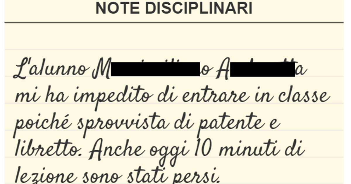 L'ultima Follia Di ScuolaZoo: Il Generatore Di Note Disciplinari ...