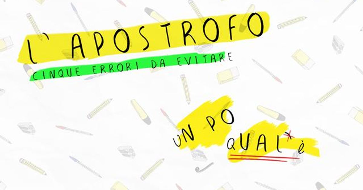 Come Si Scrive Un Incontro Con O Senza Apostrofo