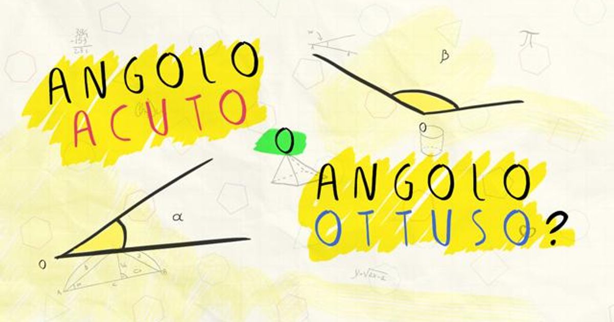 Angolo acuto o angolo ottuso? | ScuolaZoo