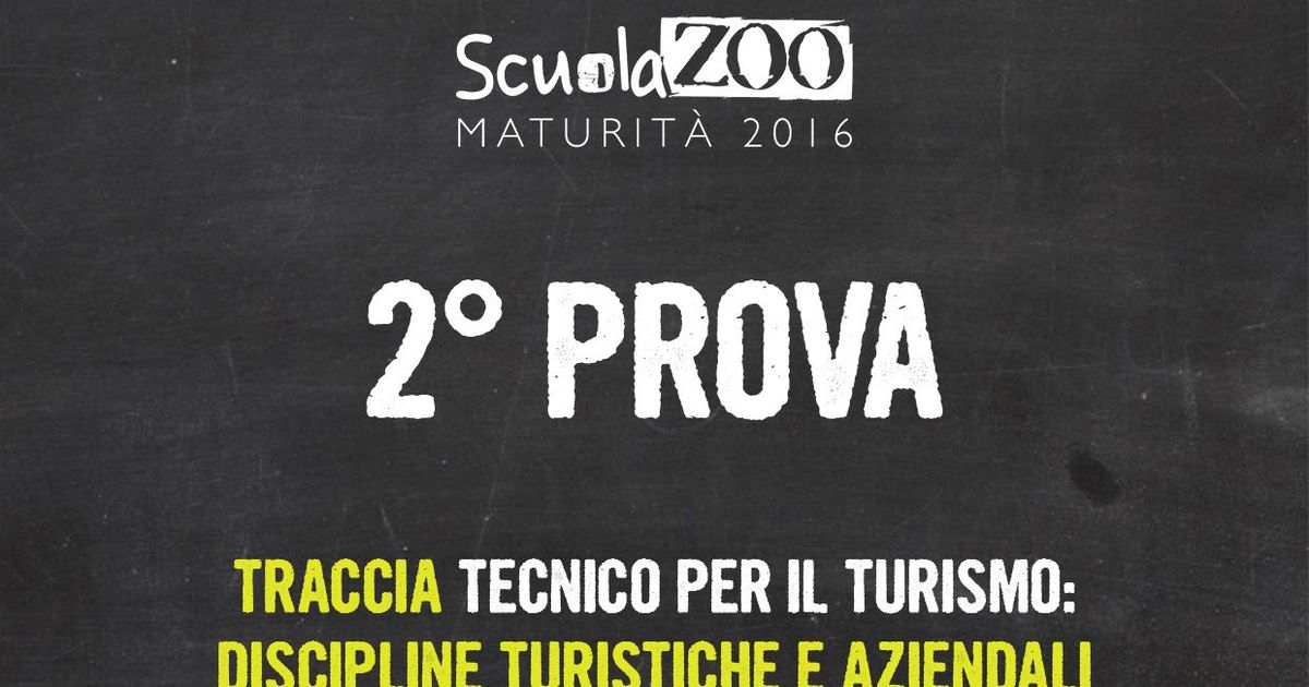 Tracce Esami Di Stato Discipline Turistiche Aziendali #Maturità 2016: Seconda Prova. Traccia Discipline turistiche e