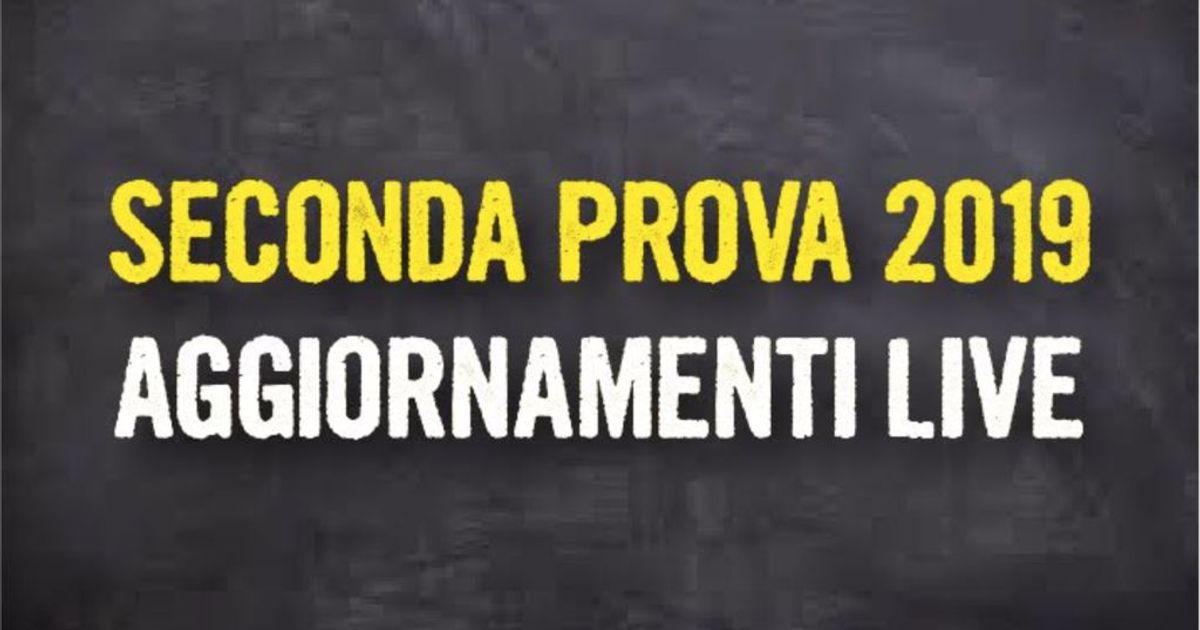 Seconda Prova Maturità 2019, Tutte Le Soluzioni: Quesiti E Problemi ...