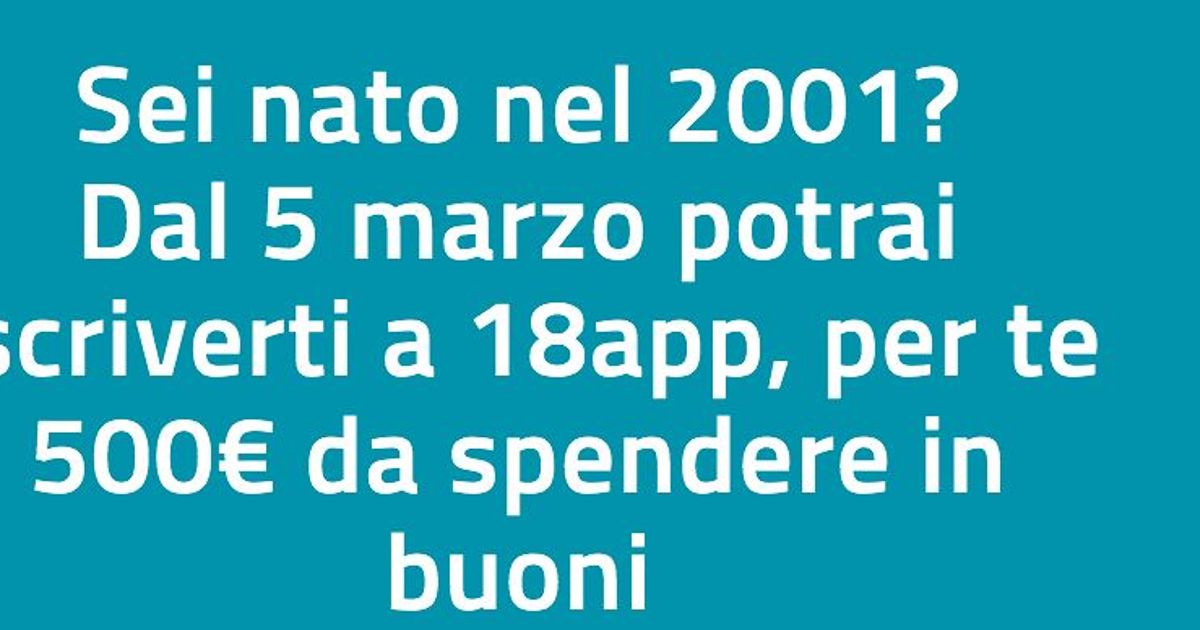18app 2001 Cosa Si Può Comprare